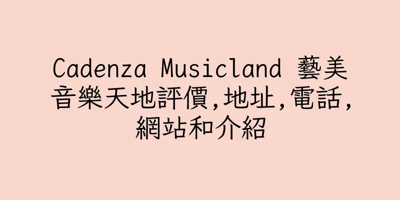 香港Cadenza Musicland 藝美音樂天地評價,地址,電話,網站和介紹