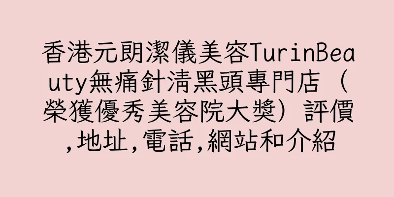 香港元朗潔儀美容TurinBeauty無痛針清黑頭專門店（榮獲優秀美容院大獎）評價,地址,電話,網站和介紹