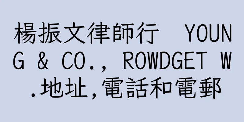 香港楊振文律師行  YOUNG & CO., ROWDGET W.地址,電話和電郵