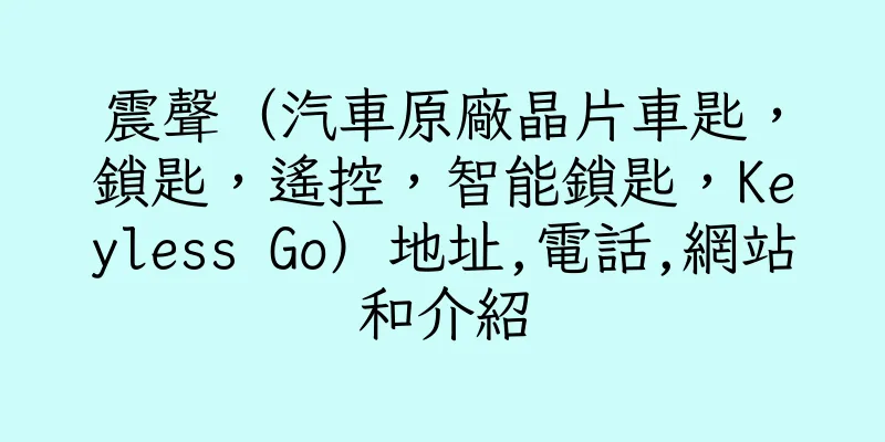 香港震聲（汽車原廠晶片車匙，鎖匙，遙控，智能鎖匙，Keyless Go）地址,電話,網站和介紹