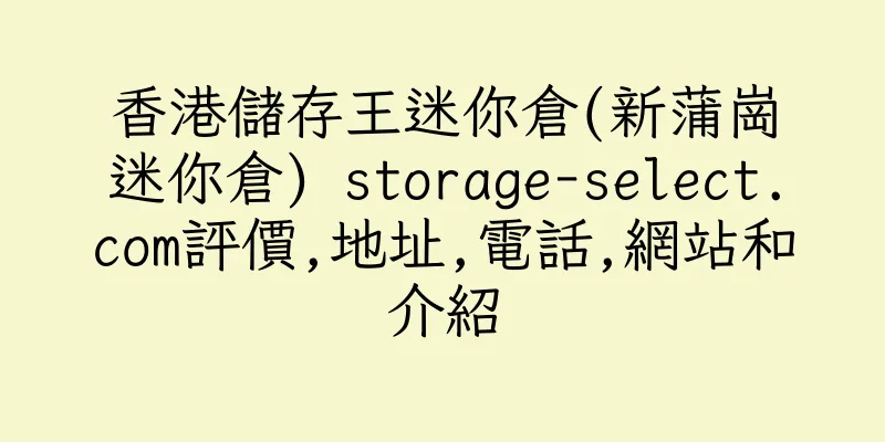 香港儲存王迷你倉(新蒲崗迷你倉) storage-select.com評價,地址,電話,網站和介紹